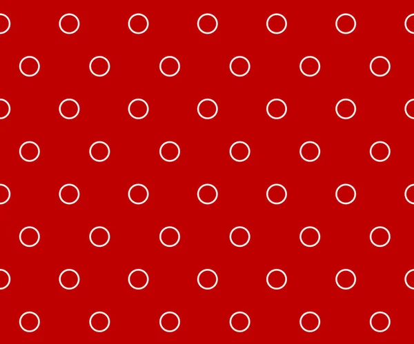 Red Polka Dot Padrão Fundo Vetor — Vetor de Stock