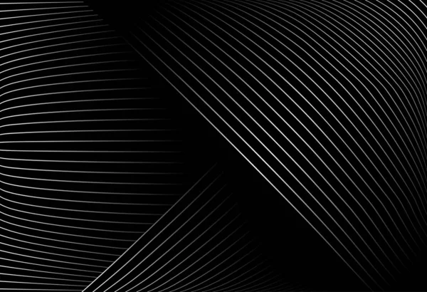 Абстрактний Чорний Фон Діагональними Хвильовими Лініями Градієнт Векторний Ретро Лінійний — стоковий вектор