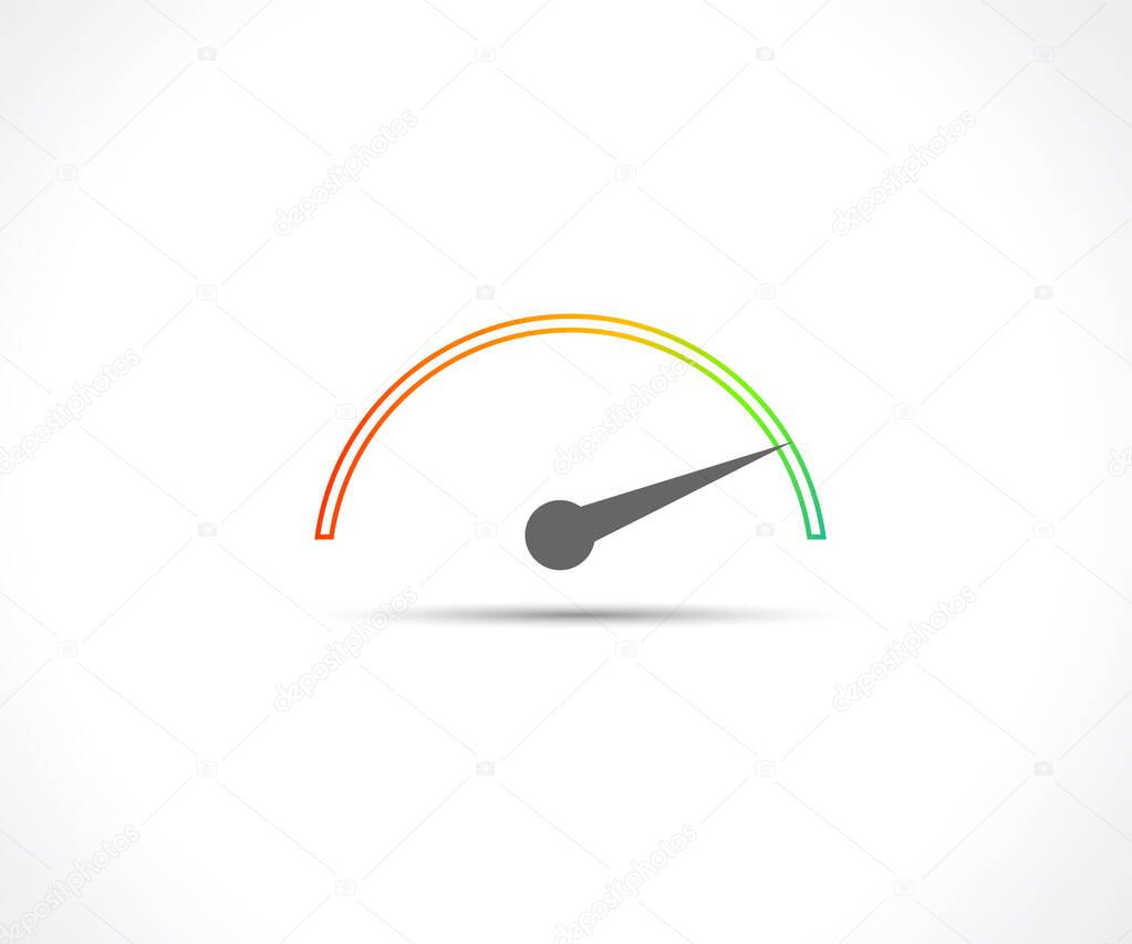 Speed, vector logo racing event, with the main elements of the modification speedometer