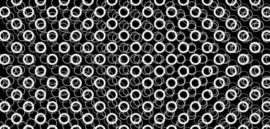 Siyah ve beyaz benekli desen. polka nokta dalga vektörü