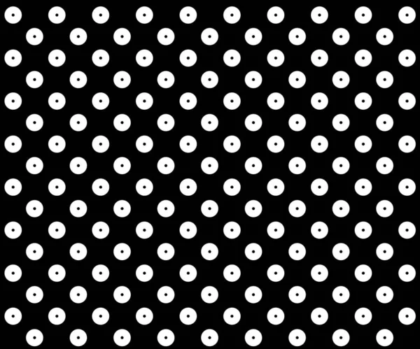 Zwart Wit Stippenpatroon Polka Dot Golf Achtergrond Vector — Stockvector
