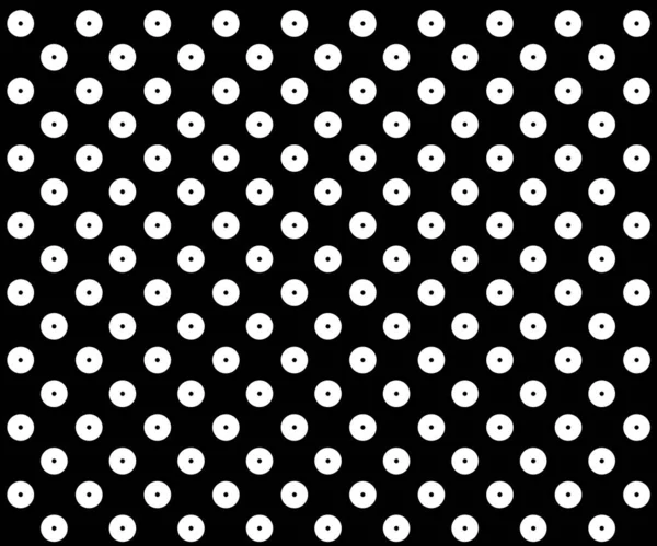 Padrão Bolinhas Preto Branco Polka Dot Wave Background Vector — Vetor de Stock