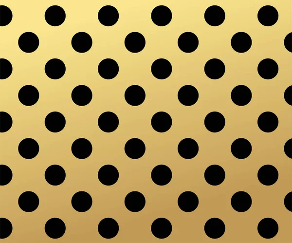 金の水玉模様 カラフルな背景 ベクトル抽象的な背景 — ストックベクタ