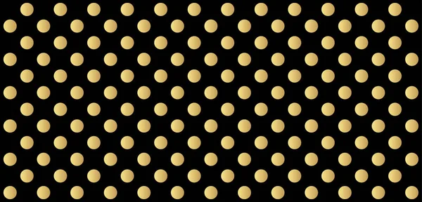 Gold Polka Dots Pattern Colorful Background Vector Abstract Background — Stock Vector