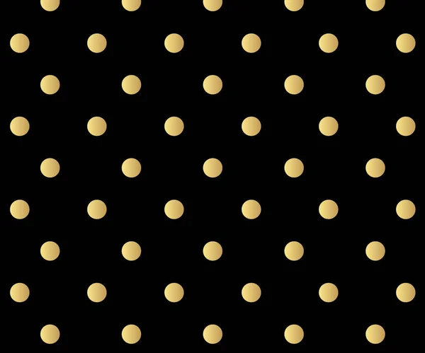 Gold Polka Dots Pattern Colorful Background Vector Abstract Background — Stock Vector