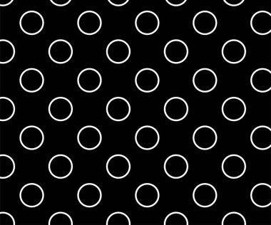 Siyah ve beyaz benekli desen. polka nokta dalga arkaplan vektörü