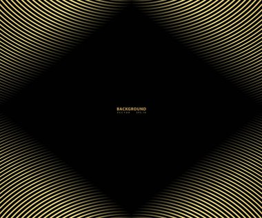 Çizgili altın desen, soyut eğri büğrü Çapraz Çizgili Arka plan, dalgalı çizgi dokusu. İş tasarımınız için yepyeni bir tarz, fikirleriniz için vektör şablonu