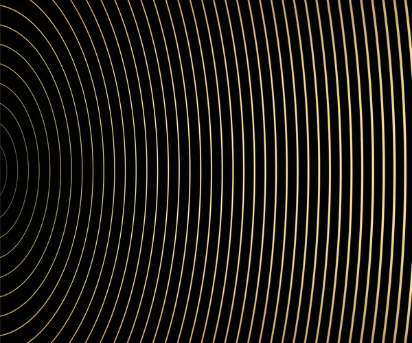 Gold Luxuriöses Kreismuster Mit Goldenen Wellenlinien Darüber Abstrakter Hintergrund Vektorillustration — Stockvektor