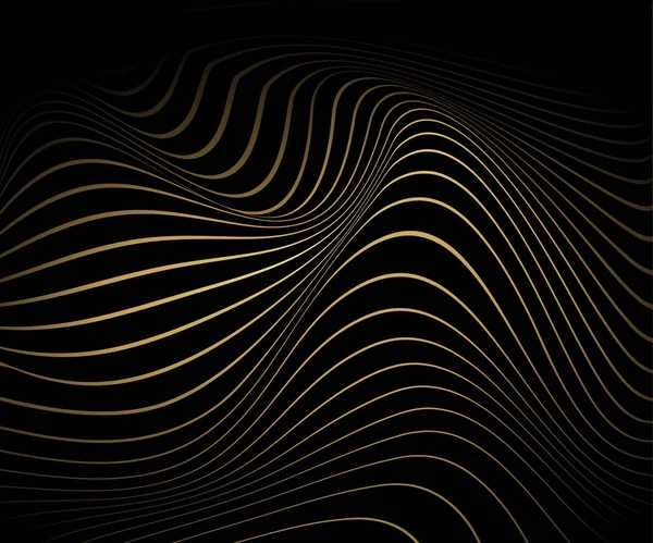 Abstraktní Zlaté Luxusní Vlnové Pozadí Jednoduchá Textura Pro Váš Design — Stockový vektor