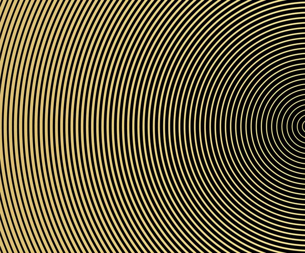 金色的豪华圆形图案 上面有金色的波浪线 摘要背景 矢量图解 — 图库矢量图片