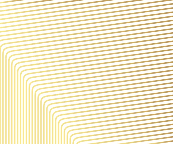 Gestreifte Goldtextur Abstrakt Verzerrter Diagonaler Gestreifter Hintergrund Textur Gewellter Linien — Stockvektor