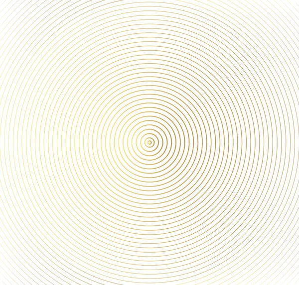 抽象金色円ベクトル背景 現代のグラフィックテンプレート 円が中心に向かってる モノクロームグラフィック — ストックベクタ