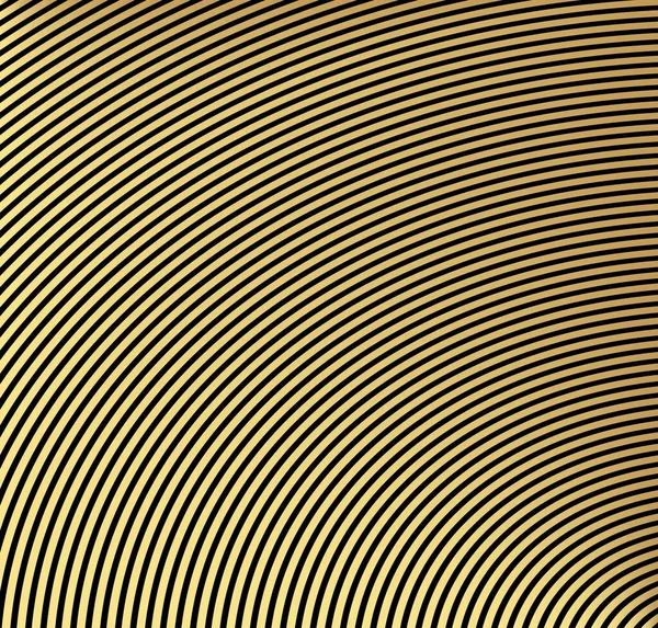 Abstraktes Gold Farbvektorkreis Halbtonem Hintergrund Gradient Retro Linienmuster Design Monochrome — Stockvektor