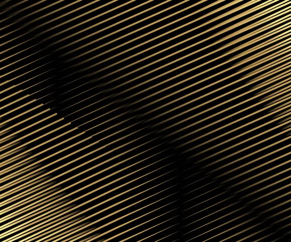 Randig Guld Konsistens Abstrakt Förvrängd Diagonal Randig Bakgrund Vinkade Linjer — Stock vektor