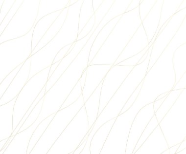 Elle çizilmiş altın renkli lüks çizgiler. Altın dalgalı çizgili, soyut arkaplan, vektör çizimi