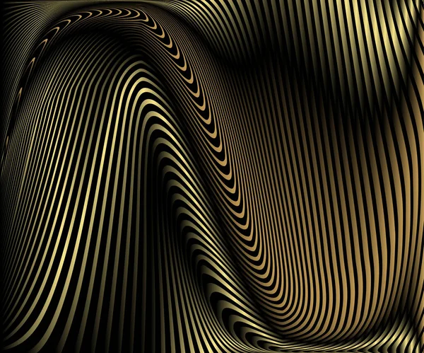 Abstraktes Gold Luxuriöser Wellenlinien Hintergrund Einfache Textur Für Ihr Design — Stockvektor