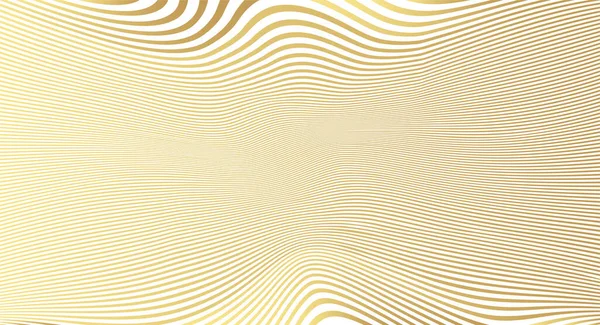 Fondo Línea Onda Lujo Oro Abstracto Textura Simple Para Diseño — Vector de stock