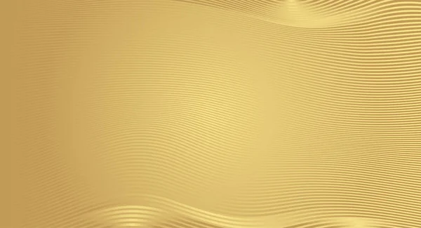 Abstraktní Zlaté Luxusní Vlnové Pozadí Jednoduchá Textura Pro Váš Design — Stockový vektor