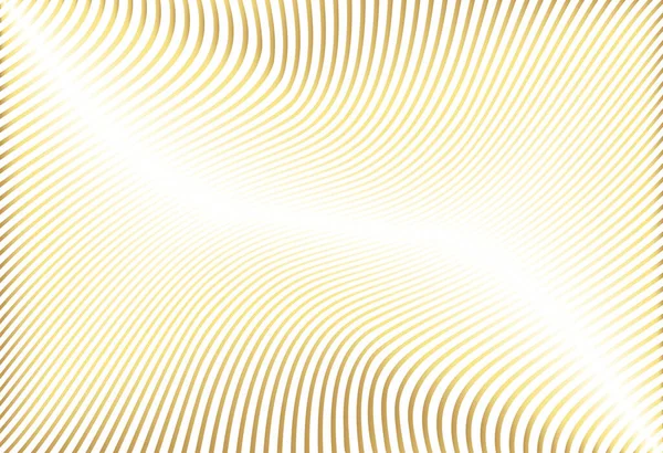 Abstrakt Guld Färg Förvrängd Diagonal Randig Bakgrund Vektor Böjda Vridna — Stock vektor
