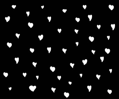 Vector Heart şekil çerçevesi fırça boyası aşk arkaplanı - Sevgililer Günü web simgesi için el çizimi tasarımı, sembol, işaret, romantik düğün, aşk kartı