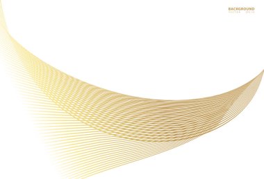 Soyut altın rengi çarpık Çapraz Çizgili Arka plan. Vektör eğimli eğimli, dalgalı çizgi dokusu. İş tasarımınız için yepyeni bir tarz.