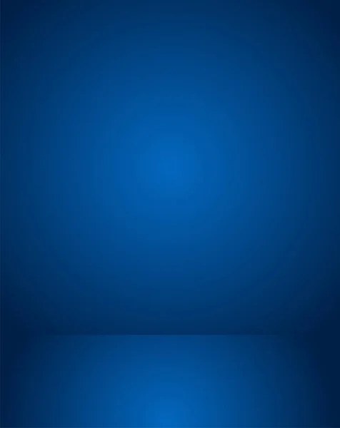 空の青いスタジオルーム背景 あなたの創造的なプロジェクトのためのコピースペースとライトインテリア ベクターイラスト Eps — ストックベクタ