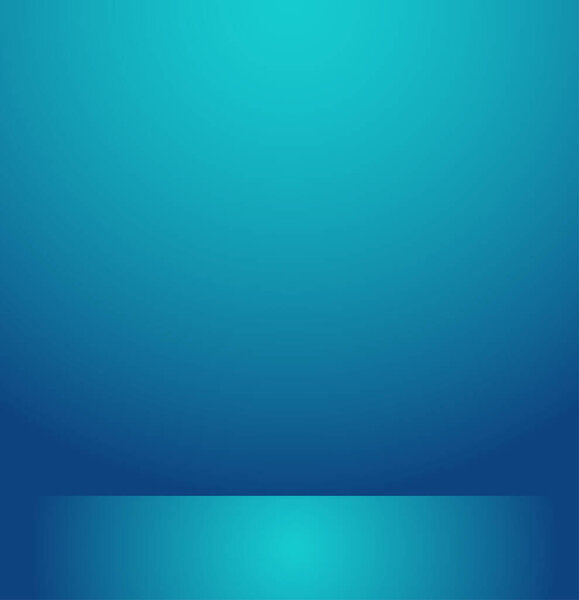 Empty blue studio room Backdrop. Light interior with copyspace for your creative project . Vector illustration EPS 10