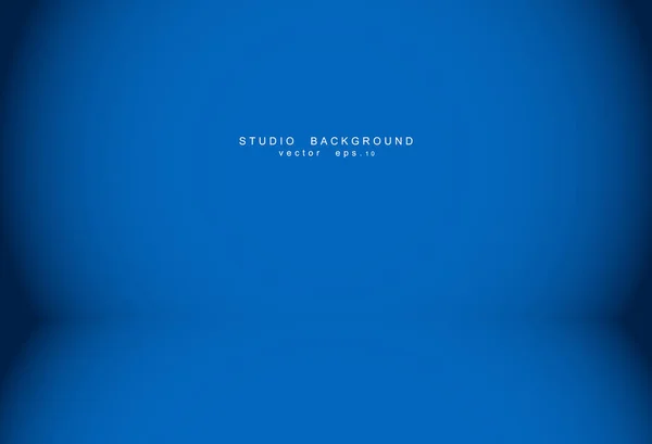 空荡荡的蓝色工作室 为您的创意项目提供轻松的内部和版权空间 矢量图解Eps — 图库矢量图片