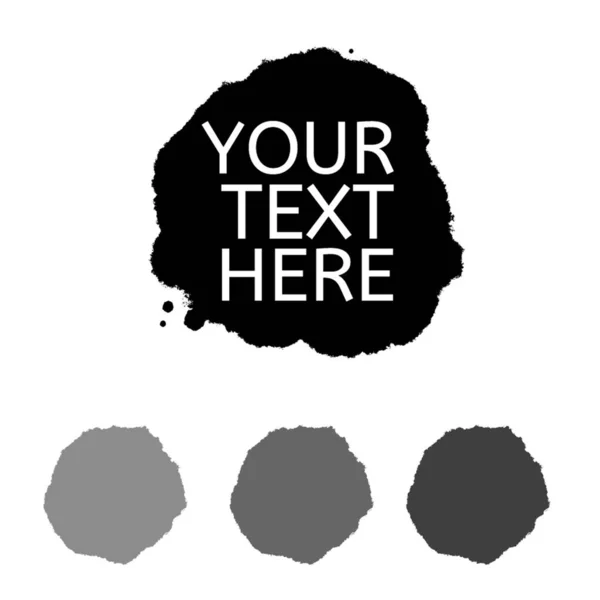 矢量刷黑漆 墨刷笔刷 肮脏的艺术设计元素 摘要黑色漆笔笔划为您的设计使用框架或背景的文字 — 图库矢量图片