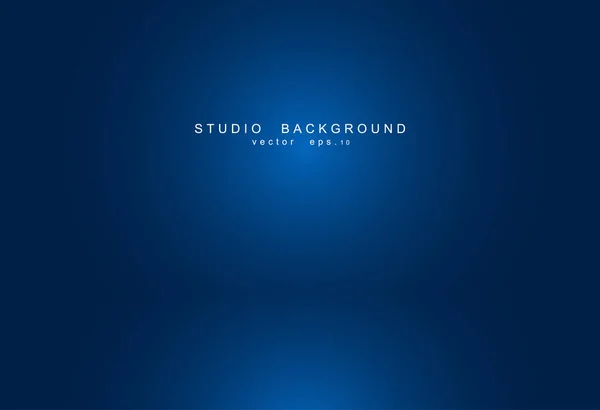 Boş Mavi Stüdyo Odası Yaratıcı Projeniz Için Telif Alanı Ile — Stok Vektör