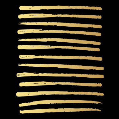 Elle çizilmiş soyut desenler, elle çizilmiş çizgiler, vuruşlar. Vektör grunge fırçaları seti. Dalgalı çizgili, Vektör EPS 10 illüstrasyon