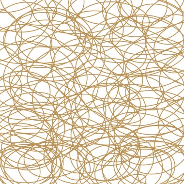 Elle çizilmiş altın renkli lüks çizgiler. Altın dalgalı çizgili, soyut arkaplan, vektör çizimi