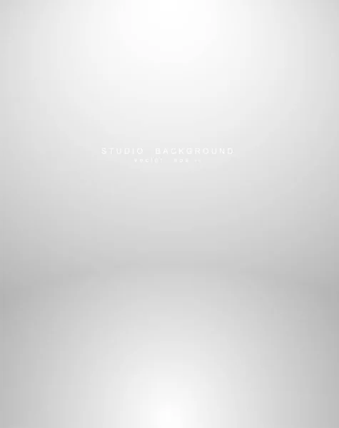 Empty White Grey Gradient Studio Room Background Backdrop Light Interior — Stock Vector
