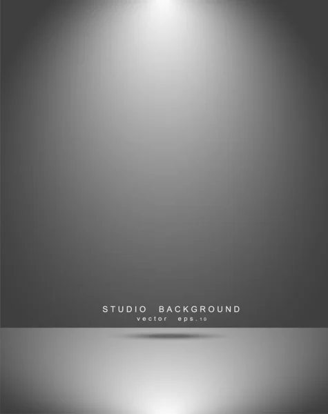 Lege Witte Grijze Gradiënt Studio Achtergrond Achtergrondverlichting Interieur Met Kopieerruimte — Stockvector