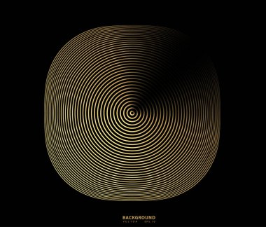 Soyut Altın Lüks Renkli Vektör kare yarım ton arkaplan. Gradyan retro çizgi dizaynı, altın grafik, web siteleri için modern dekorasyon, posterler, afişler, şablon EPS10 vektörü