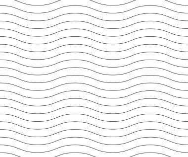 Basit dalgasız dalga çizgisi, düz desen, siyah & beyaz, web tasarımı, tebrik kartı, tekstil, teknoloji arka planı, Eps 10 vektör çizimi