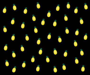 Elle çizilmiş plaj elementleriyle renkli bir yaz deseni. Moda baskısı tasarımı, vektör illüstrasyonu - Vektör