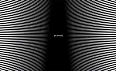 Soyut arkaplan, fikirleriniz için vektör şablonu, monokromatik çizgi dokusu, dalgalı çizgi dokusu