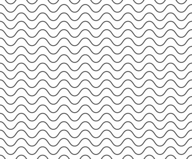 Basit dalgasız dalga çizgisi, düz desen, siyah & beyaz, web tasarımı, tebrik kartı, tekstil, teknoloji arka planı, Eps 10 vektör çizimi