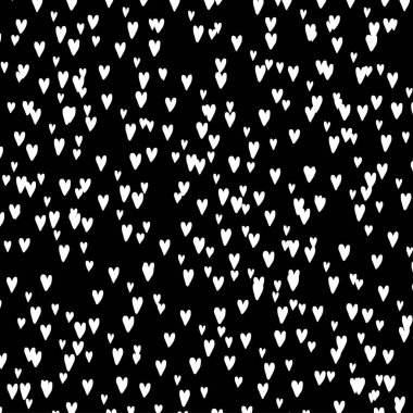 Vector Heart çerçeve fırça ile izole arka plan - Sevgililer Günü web simgesi, sembol, işaret, romantik düğün, aşk kartı için el çizimi tasarımı