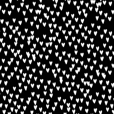 Vector Heart çerçeve fırça ile izole arka plan - Sevgililer Günü web simgesi, sembol, işaret, romantik düğün, aşk kartı için el çizimi tasarımı