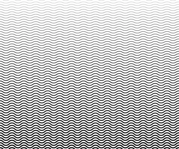 Basit dalgasız dalga çizgisi, düz desen, siyah & beyaz, web tasarımı, tebrik kartı, tekstil, teknoloji arka planı, Eps 10 vektör çizimi