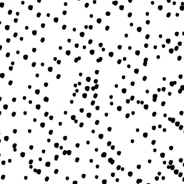 Чорно Білий Полка Точковий Візерунок Рука Намальований Дизайн Фон Веб — стоковий вектор