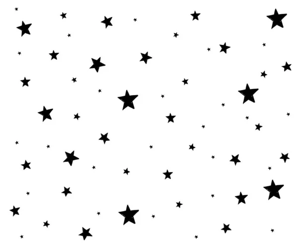 Φόντο Ζωγραφισμένο Στο Χέρι Αστέρι Αδιάλειπτη Μοτίβο Απεικόνιση Διάνυσμα — Διανυσματικό Αρχείο