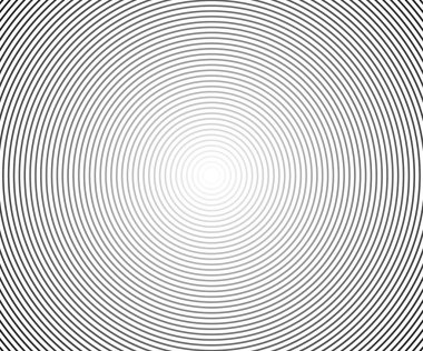 Soyut yuvarlak desenli siyah-beyaz renk halka. Ses dalgası için soyut vektör illüstrasyonuName.