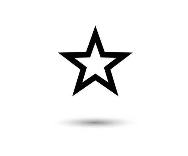 Star Icon Vektor Eps10 Enkel Platt Symbol Star Platt Design — Stock vektor