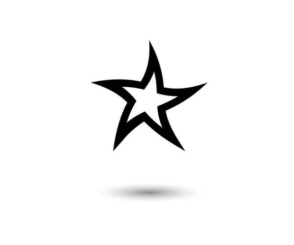 Star Icon Διάνυσμα Eps10 Απλό Επίπεδο Σύμβολο Star Flat Design — Διανυσματικό Αρχείο