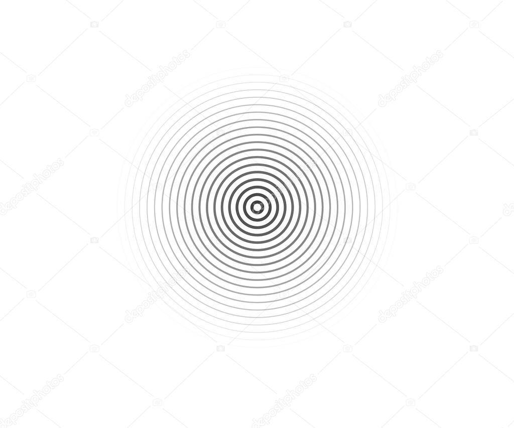 Concentric circle elements. Element for graphic web design, Template for print, textile, wrapping, decoration - vector illustration