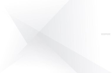 Soyut geometrik beyaz ve gri renkli modern arkaplan. İllüstrasyon - Vektör 