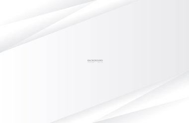 Soyut Modern Geometrik Çizgiler Üçgen Gradyan Beyaz ve Gri Arkaplan. Görüntü: 10 Vektör